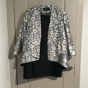 Moshita, gray and black, size 20, skirt set